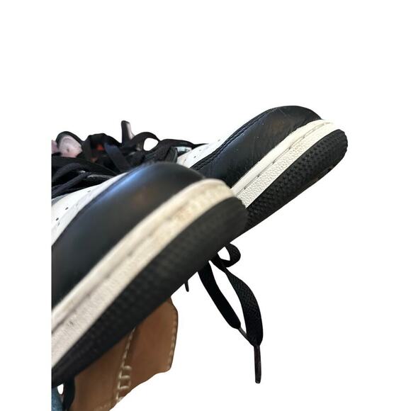 Nike Air Jordan 1 Black & White Mid Lace Up Athletic Sneaker Shoes Size 6.5 - Picture 6 of 12